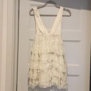 Alice and Olivia off white cupcake dress